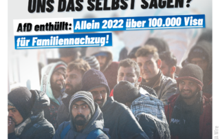 AfD-Anfrage enthüllt: Allein 2022 über 100.000 Visa für Familiennachzug erteilt!