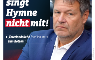 Gedenkfeier im Bundestag: Habeck singt Nationalhymne nicht mit!