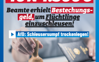 Insgesamt 40 Fälle! Beamte erhielt Bestechungsgeld, um Flüchtlinge einzuschleusen!