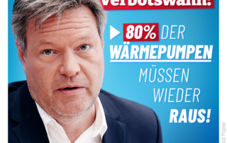 Habecks Heiz-Irrsinn rächt sich: 80 Prozent der Wärmepumpen müssen wieder raus!