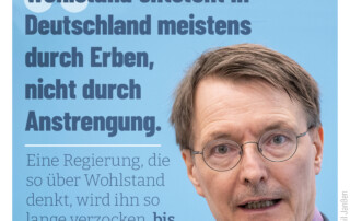 Lauterbachs nächste Entgleisung: „Wohlstand entsteht in Deutschland nicht durch Anstrengung“ Lauterbachs nächste Entgleisung: „Wohlstand entsteht in Deutschland nicht durch Anstrengung“