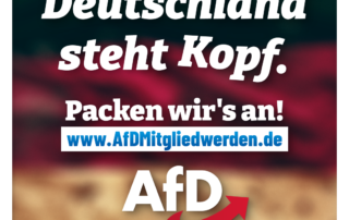 Jetzt AfD-Mitglied werden und Teil der Erfolgsgeschichte sein! Jetzt AfD-Mitglied werden und Teil der Erfolgsgeschichte sein!