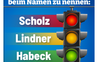 Wer die Ampel mit hehren Zielen wählt, bekommt das Gegenteil! Wer die Ampel mit hehren Zielen wählt, bekommt das Gegenteil!