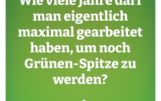 Ist Kompetenz bei den Grünen ein Karrierehemmnis?