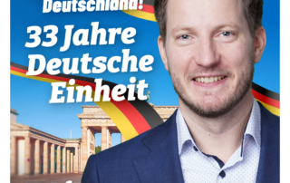 3. Oktober: Heute wird gefeiert! 3. Oktober: Heute wird gefeiert!