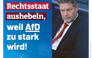 Habeck fordert unverblümt, die „Sicherheitsbehörden“ gegen die AfD einzusetzen!