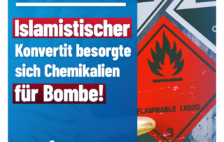 Wieder NRW: Jugendlicher Islamist stahl Chemikalien zum Bombenbau aus Schule!