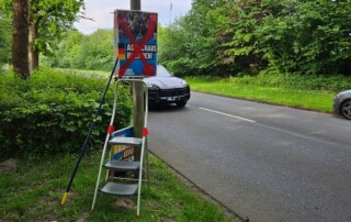 Die Fairness der Demokraten und die Botschaft auf den eigenen Plakaten.