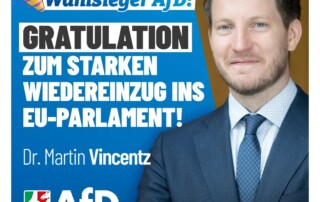 Gratulation zum starken Wiedereinzug ins EU-Parlament!