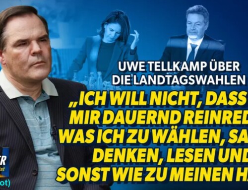 Uwe Tellkamp: „Ich will nicht, dass ihr mir dauernd reinredet, was ich zu wählen, sagen, denken, lesen und sonst wie zu meinen habe.“