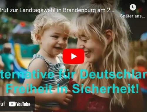 Brandenburg hat die Wahl – Mit der AfD zurück zu Freiheit, Wohlstand und Sicherheit ODER ein WEITER SO!