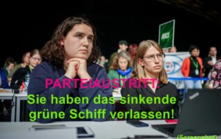 Parteiaustritt nach RECHTSRUCK: Vorstand der Grünen Jugend verlässt die absaufende rechtslastige Mutterpartei!?!