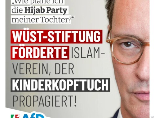 Wüst-Stiftung förderte Islamverein, der Kinderkopftuch propagiert!