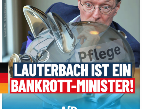 Pflegeversicherung vor dem Ruin: Lauterbach ist ein Bankrott-Minister!