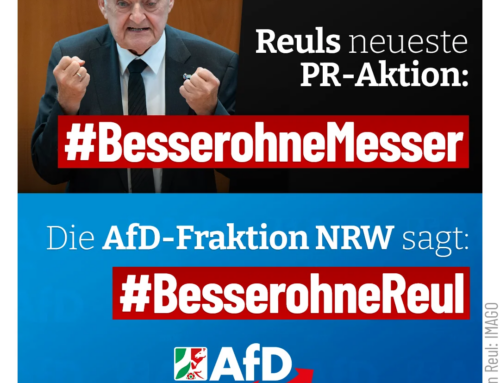 „#BesserOhneMesser“ beweist: Die CDU wird uns nicht schützen!