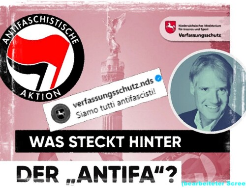 Wenn sich der Verfassungsschutz offiziell zur Antifa erklärt!