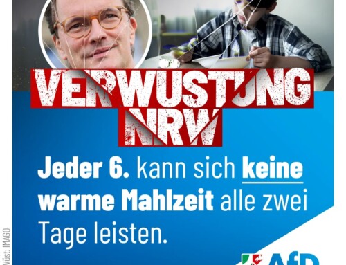 VERWÜSTUNG NRW: Jeder 6. kann sich keine warme Mahlzeit alle zwei Tage leisten!