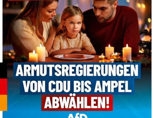 Jeder Zweite spart am Weihnachtsessen: Armutsregierungen von CDU bis Ampel abwählen!