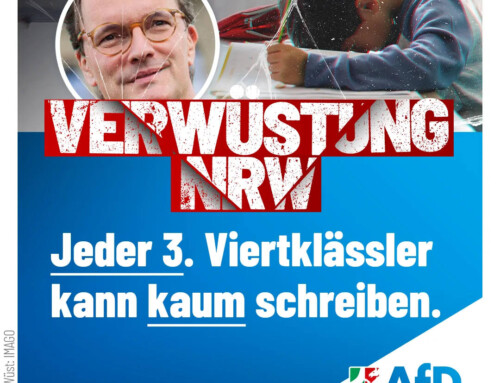 VERWÜSTUNG NRW: Jeder 3. Viertklässler kann kaum schreiben!