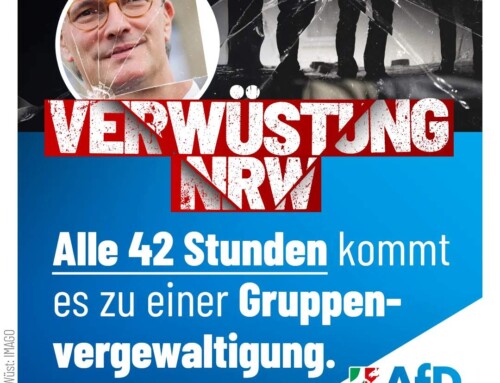 VERWÜSTUNG NRW: Alle 42 Stunden kommt es zu einer Gruppenvergewaltigung!