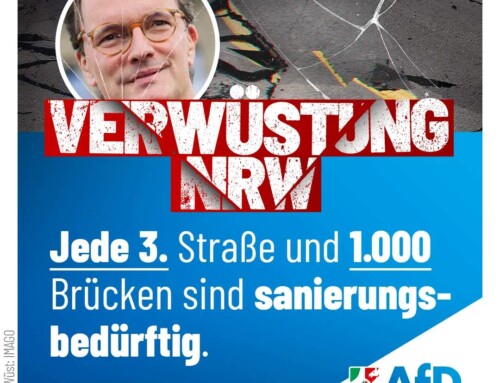 VERWÜSTUNG NRW: Jede 3. Straße und 1.000 Brücken sind sanierungsbedürftig!