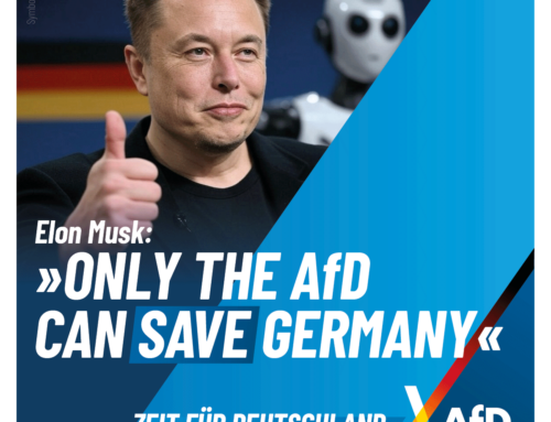 Klartext von Elon Musk: „Only the AfD can save Germany!“