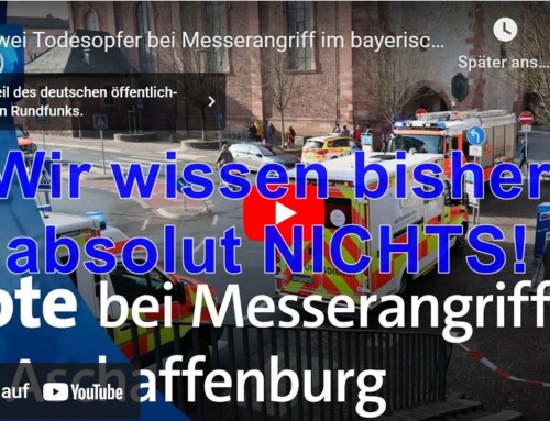 Aschaffenburg: Täter UNBEKANNT, Opfer UNBEKANNT. Die Polizei: Es besteht keine Gefahr!