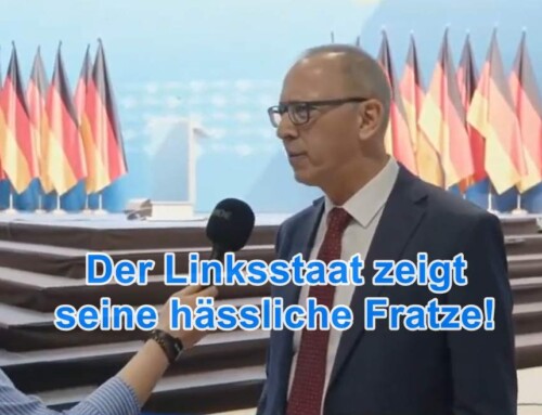 Der Linksstaat zeigt in Riesa seine hässliche Fratze und demonstriert öffentlich seinen (vermeintlichen) Sieg über den Rechtsstaat