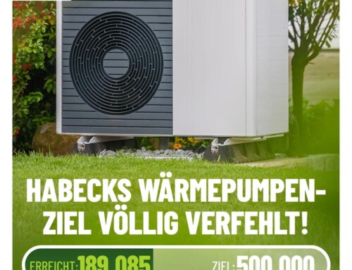 Habecks Wärmepumpen-Ziel meilenweit verfehlt!