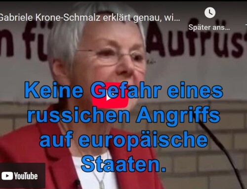 Prof. Krone-Schmalz: Russland hat über die Ukraine hinaus keine weiteren Angriffsziele.