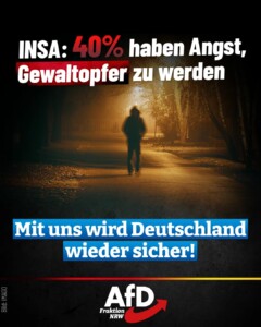 Immer mehr Deutsche haben Angst vor Gewalt