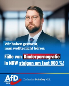 Kinderpornografie in NRW nimmt erschreckend zu!