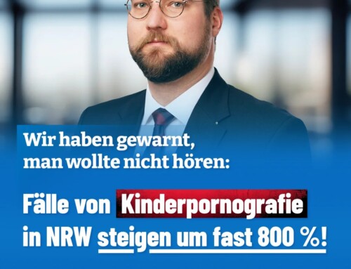 Kinderpornografie in NRW nimmt erschreckend zu!