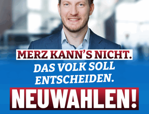 Merz lehrt: Wer sich auf die Linken verlässt, ist verlassen!