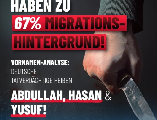 Messerattacken: Migrantische Tatverdächtige deutlich überrepräsentiert!