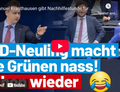 Manuel Krauthausen gibt Nachhilfestunde für Grüne in Klimaphysik!
