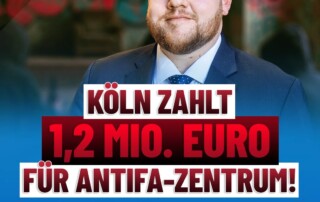 Über eine Million Euro Steuergeld für Kölner Antifa!