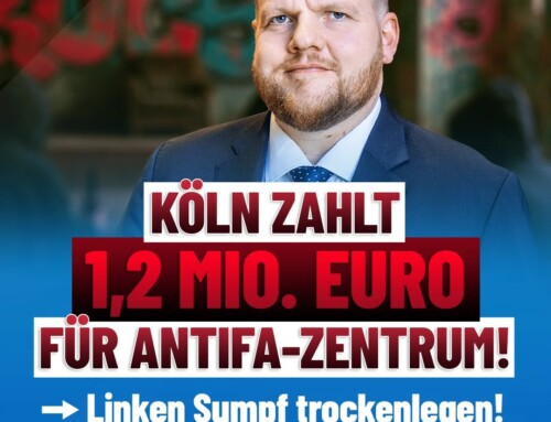 Über eine Million Euro Steuergeld für Kölner Antifa!