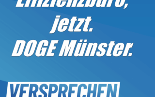Wir fordern ein städtisches Effizienzbüro!