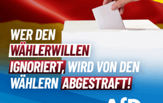 ++ Demokratie bedeutet: Das Volk hat das letzte Wort! ++