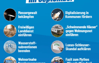 Unsere Anträge im September