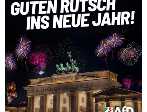 Wir wünschen Ihnen einen guten Rutsch ins neue Jahr!