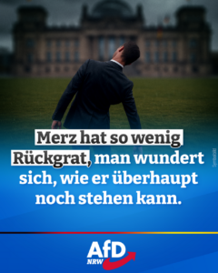 Den aufrechten Gang muss Merz noch lernen!