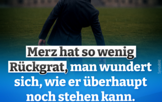 Den aufrechten Gang muss Merz noch lernen!