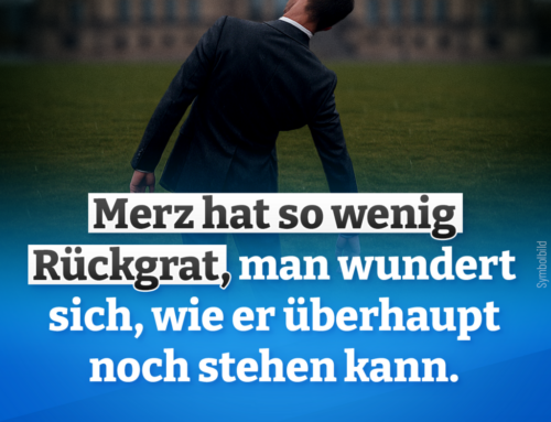 Den aufrechten Gang muss Merz noch lernen!