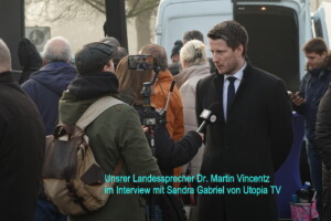 Kundgebungen auf der AfD-Versammlung in Münster-Coerde am 07. Februar 2026