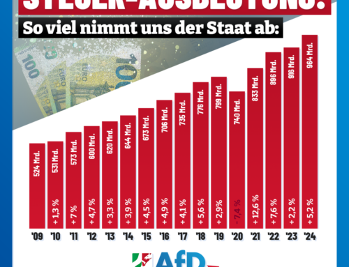 Völlig Irre: Steuereinnahmen der Bundesrepublik haben sich seit 2009 verdoppelt!